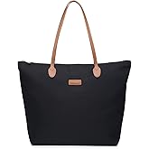 NNEE Water Resistant Light Weight Nylon Tote Bag Handbag