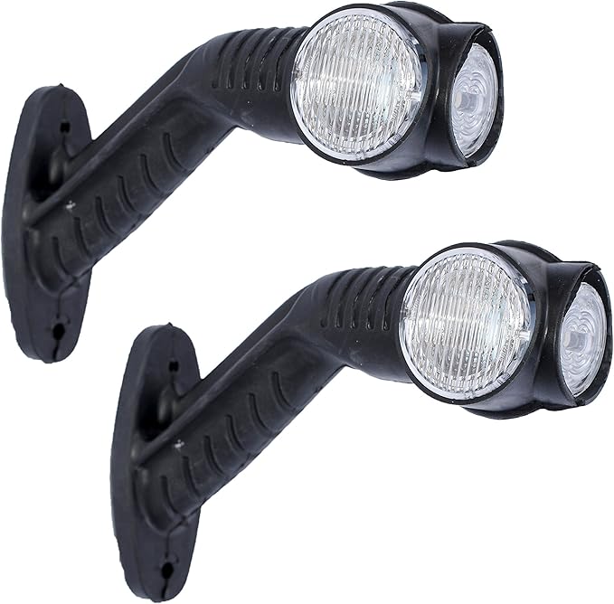 6x LED Seitenmarkierungsleuchten Weiß - 12V/24V Begrenzungsleuchten Für Wohnmobile & Anhänger