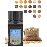 Grain Moisture Tester Portable Cup-Type Meter for 25 Grains Including Wheat, Corn, Coffee, High Precision with Temperature Compensation, Data Storage, for Farmers Food Processors &amp; Traders - GOYOJO