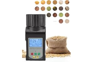 Grain Moisture Tester Portable Cup-Type Meter for 25 Grains Including Wheat, Corn, Coffee, High Precision with Temperature Compensation, Data Storage, for Farmers Food Processors & Traders - GOYOJO