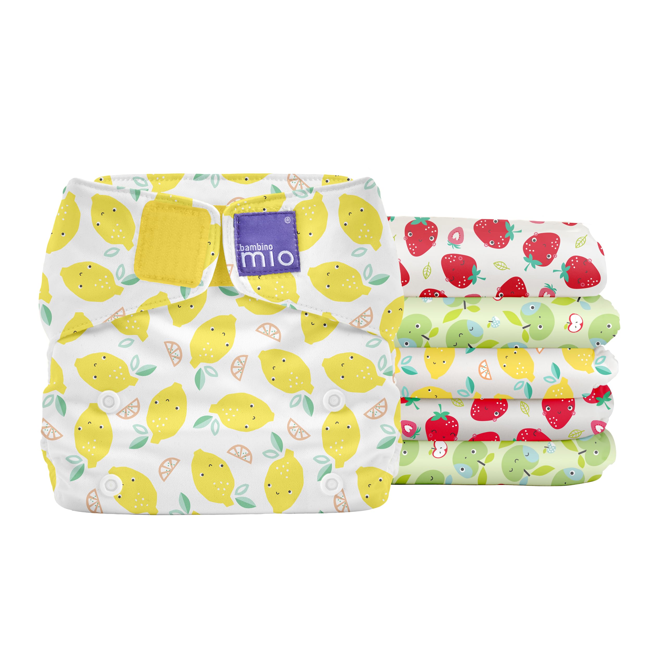 Bambino Mio, Miosolo Classic, Reusable Nappies Set, Cute Fruit Design
