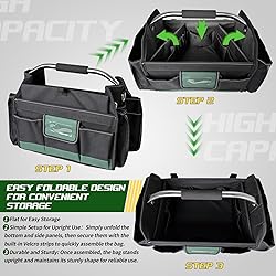 18 Inch Open Top Tool Bag, Tool Bags for Men with