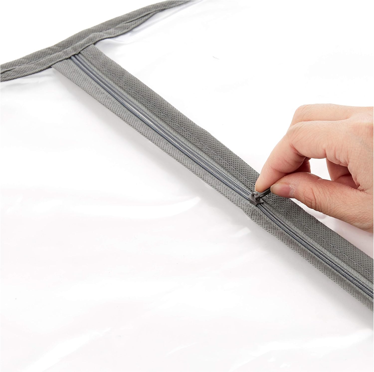 Basics Zippered Peva Garment Storage Bag - 5-Pack: Home & Kitchen