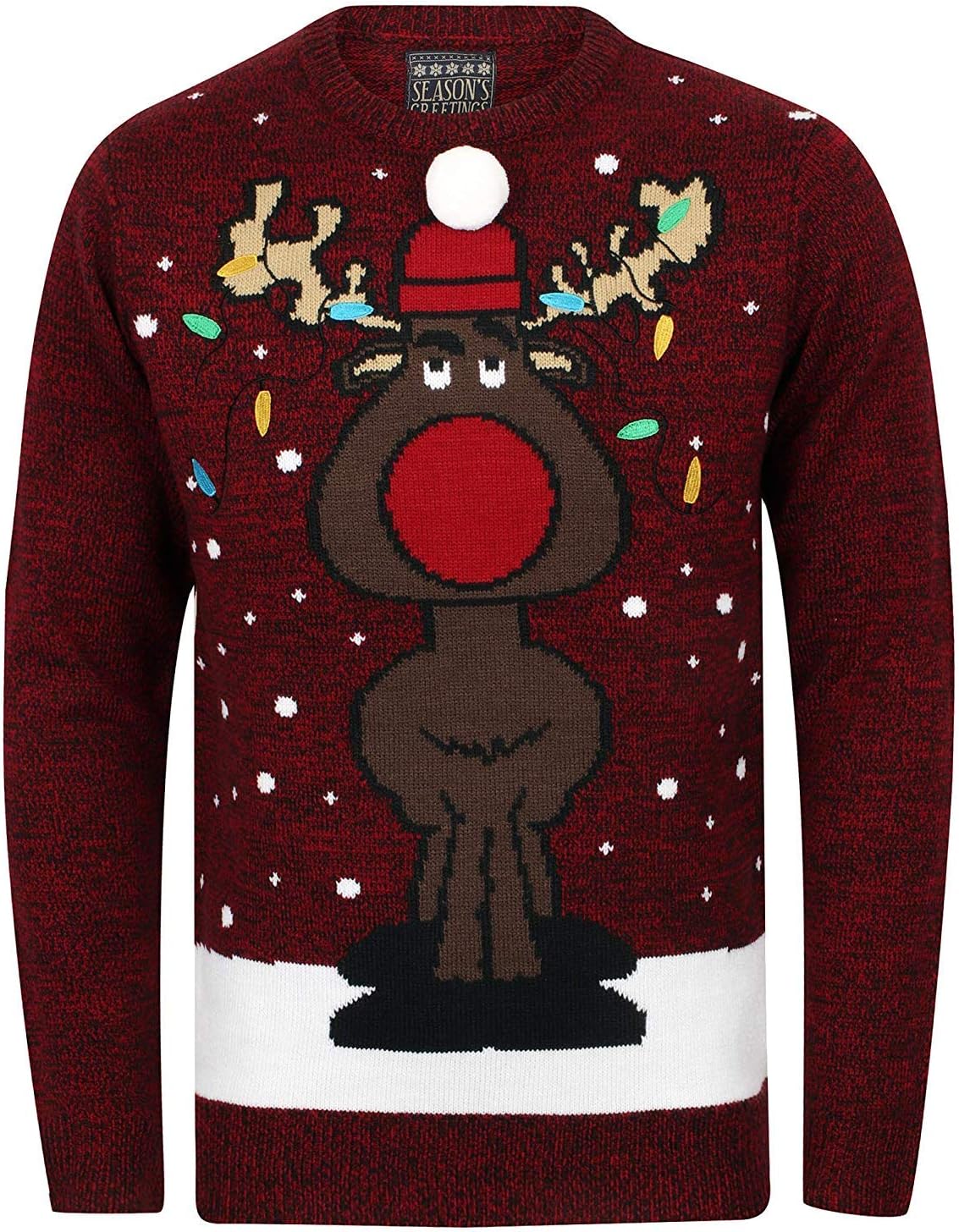 Season's Greetings 'HoHo' Men's Novelty Xmas Jumper
