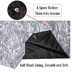 DiBanGu Mens Vest and Tie Set Formal Paisley