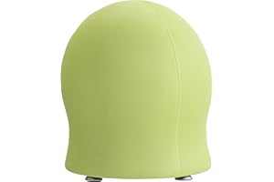 Safco Zenergy Ball Chair, Active Seating, Anti-Burst, Inflatable Chair for Home Office and Classroom, Green Mesh