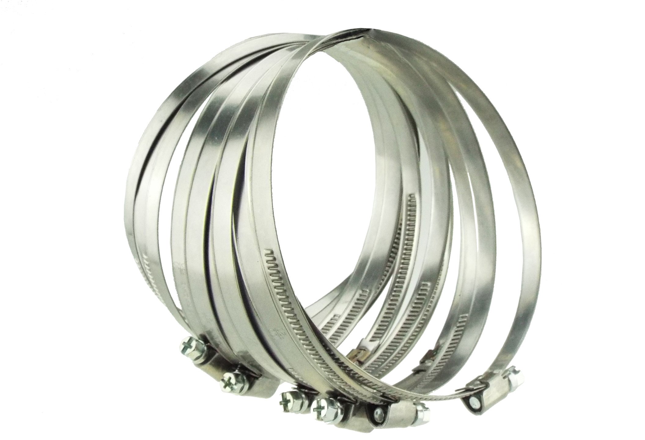 Tumble Dryer Vent Hose Clips 90-110mm for Attaching 4" Hose to Adaptor, 2 Clips Supplied