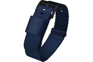 BARTON WATCH BANDS BARTON Elite NATO® Style Watch Strap - 18mm, 20mm, 22mm or 24mm - Seat Belt Nylon Watch Bands