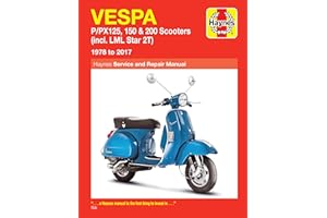 Vespa P/PX125, 150 & 200 Scooters: (incl. LML Star 2T) 1978 to 2017 (Haynes Service & Repair Manual)