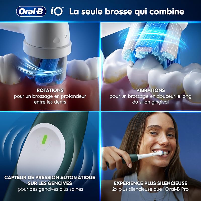 Brosse à Dents Electrique iO 2 avec 1 Brossette, Vert Forêt