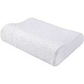 FMS Soft Comfy Memory Foam Contour Pillow for Children with Removable Case