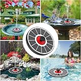 SZMP Solar Fountain Glass Panel 7 Nozzles 3.5W Bird Bath Pump Garden Pond view 6
