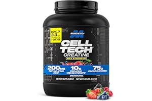 MuscleTech Creatine Monohydrate Powder - Cell-Tech Creatine Powder Post Workout Recovery Drink, Muscle Builder & Musclebuilding Creatine Supplement - Fruit Punch, 6 lbs (56 Serv) - Packaging May Vary