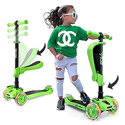 Hurtle 3 Wheeled Scooter for Kids - 2-in-1