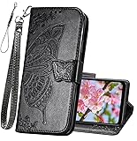 KRHGEIK for Moto G Pure Wallet Case,Women Butterfly