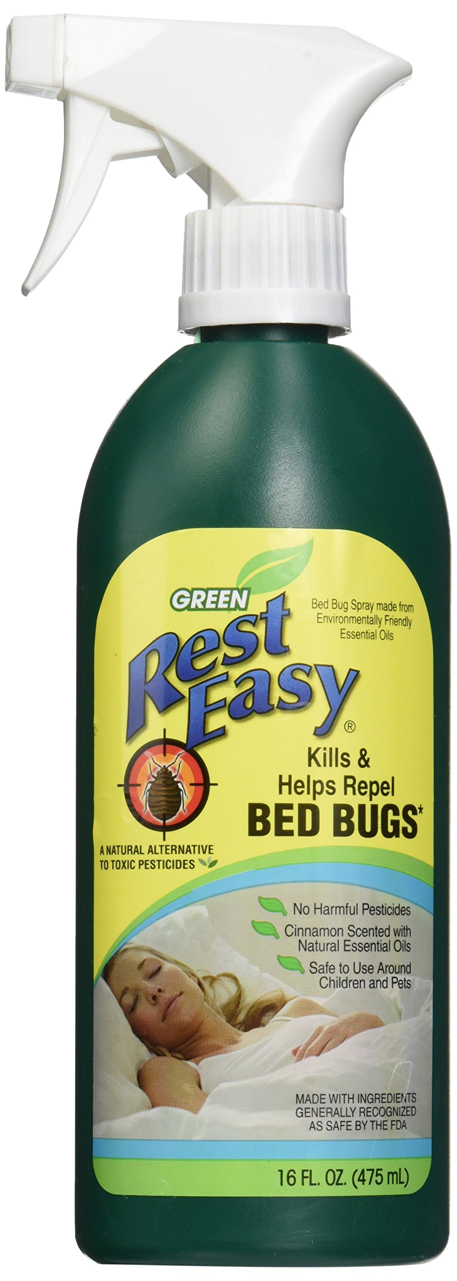 Green Rest Easy Bed Bug Spray 16 oz. Spray Bottle (2-PACK) Free
