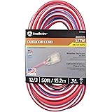 Southwire 02548-USA1 50-Foot Contractor Grade 12/3 with Lighted End American Made Extension Cord