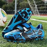 Hanani Boys Girls Football Boots FG/AG Soccer Shoes Blue view 3