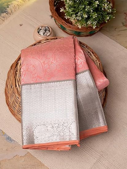 Womens New Silk Saree with Blouse