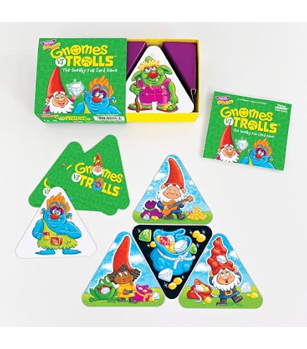 Amazon.com: Trend Enterprises Gnomes vs Trolls Three Corner Card