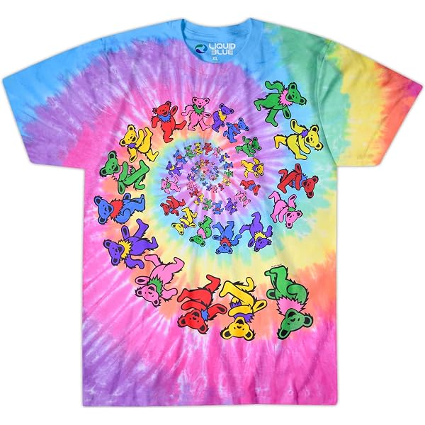 Liquid Blue Camiseta masculina padrão Grateful Dead Tie Dye