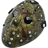 MFCMF Horror Hockey Mask Halloween Cosplay Mask Masquerade Christmas Costume Mask with Adjustable Straps