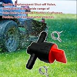 LiteTour 1/4 Inch Inline Fuel Cut Off Valve with Clamps (2 Pack) view 2