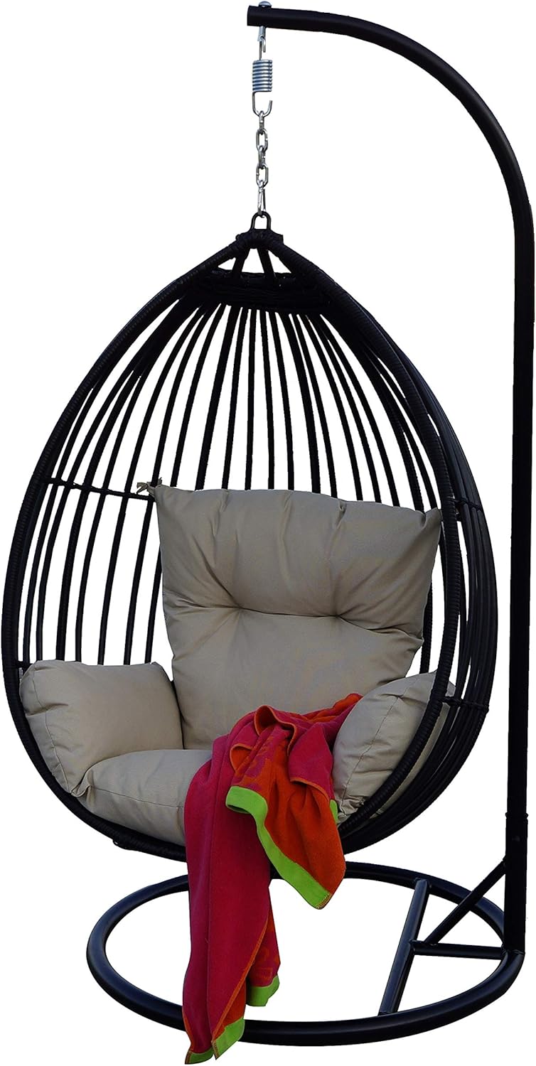 darlee patio furniture replacement cushions on Amazon Com Darlee Tear Drop Shaped Swing Chair With Cushion Garden Outdoor