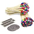 4" Rainbow Matches (100 Count, with Striking Stickers Included) | Decorative Unique & Fun for Your Home, Gifts, Accessories & Events | Premium Long Wood Safety Matches by Thankful Greetings
