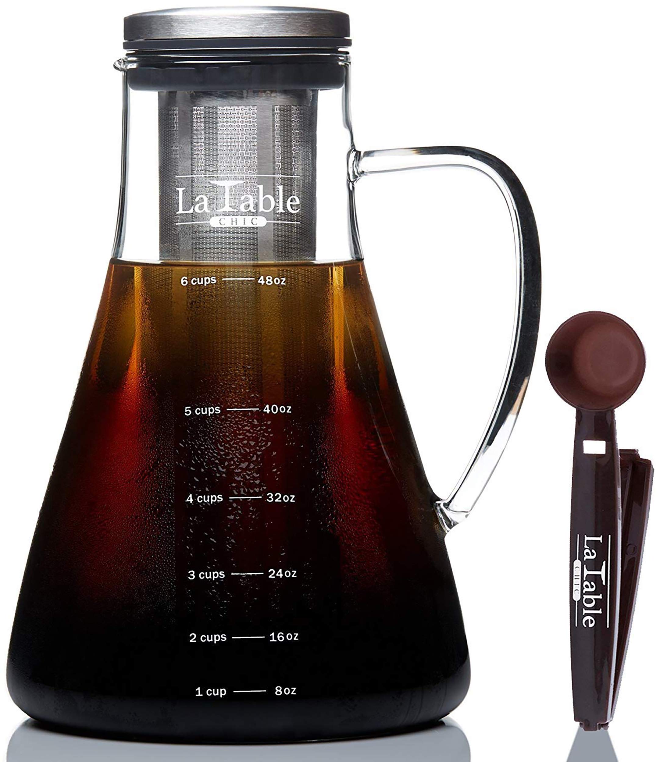 Cold Brew Coffee Maker and Tea Maker Large 1.5L/50oz Bonus Spoon