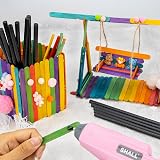 Shall 0.27 in x 8 in Glue Sticks, 100 Pack Mini Hot Glue Sticks view 7
