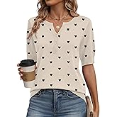 Zeagoo Women's Short Sleeve Sweater 2026 Spring Summer Tops Lightweight Casual V Neck Sweaters Dressy Work Blouses Clothes