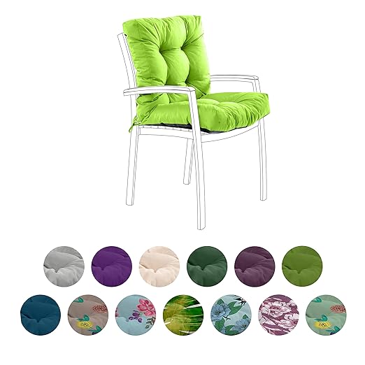 Gardenista Outdoor Garden Chair Back Cushion in Water Resistant Fabric