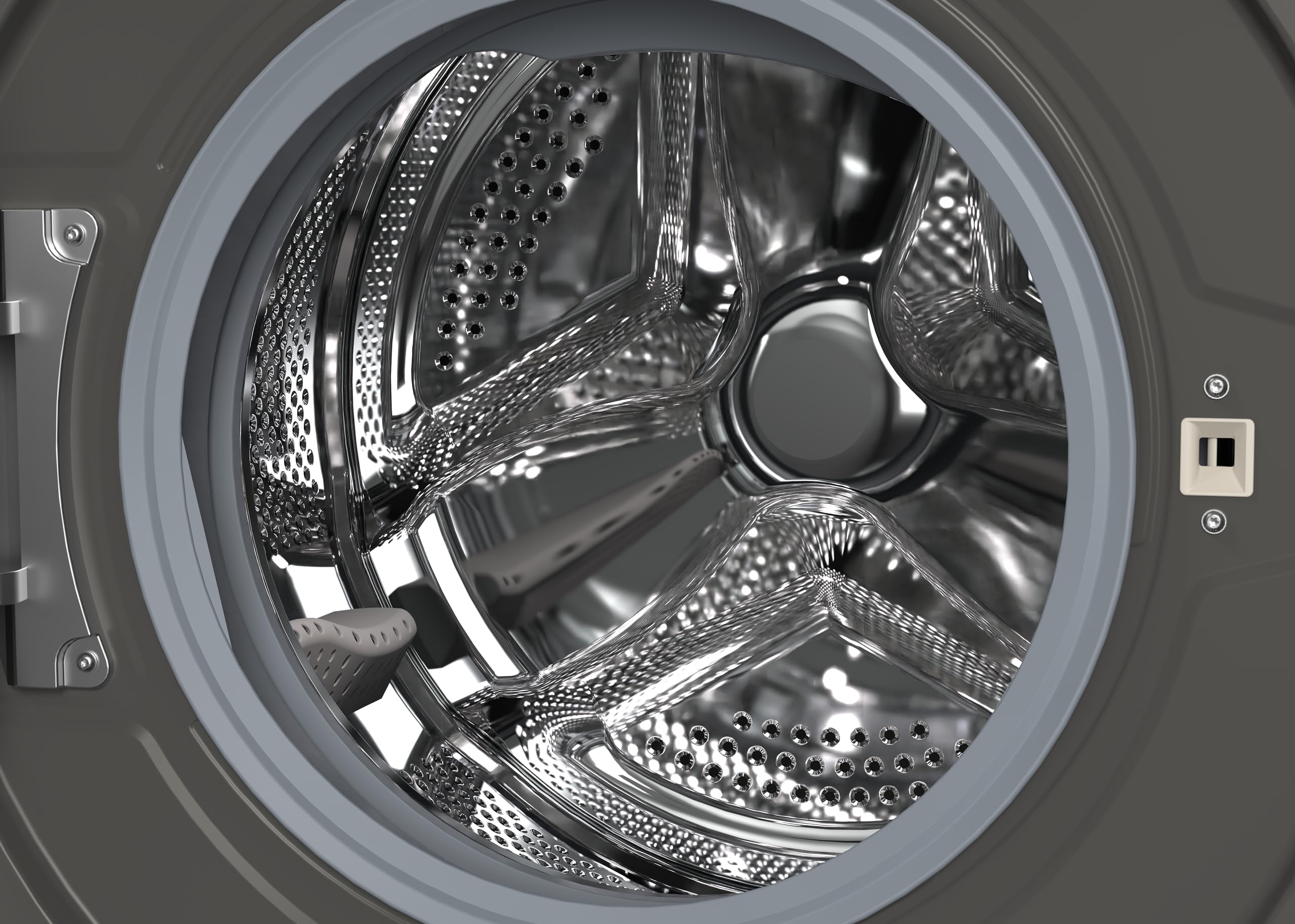 SHARP ES-MFL814CAA-DE Waschmaschine Frontlader | 8 kg | 1400 U/min | Energieklasse A | Inverter Motor | AquaStop | LED-Touchdisplay | Dampf | Microfiber Filter | Espresso Gray 7