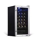 NewAir Compressor Wine Cooler Refrigerator in Stainless Steel | 27 Bottle Capacity | Freestanding or Built-In | UV Protected 