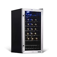 NewAir Compressor Wine Cooler Refrigerator in Stainless Steel | 27 Bottle Capacity | Freestanding or Built-In | UV…