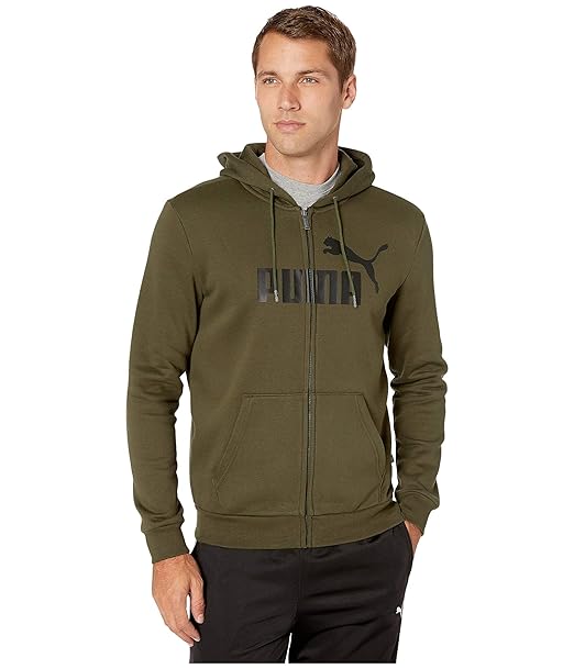 felpa puma verde uomo