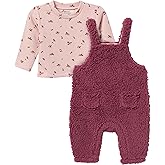 Modern Moments by Gerber unisex-baby 2-piece Microplush Overall Set