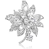 HAISWET Flower-shaped Elegant Brooch Pins for Women Wedding Broach