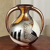 Touch of Class Earths Essence Table Vase | Decorative Centerpieces for Dining Room, Kitchen, Living Room, Bedroom | Gold, Bla