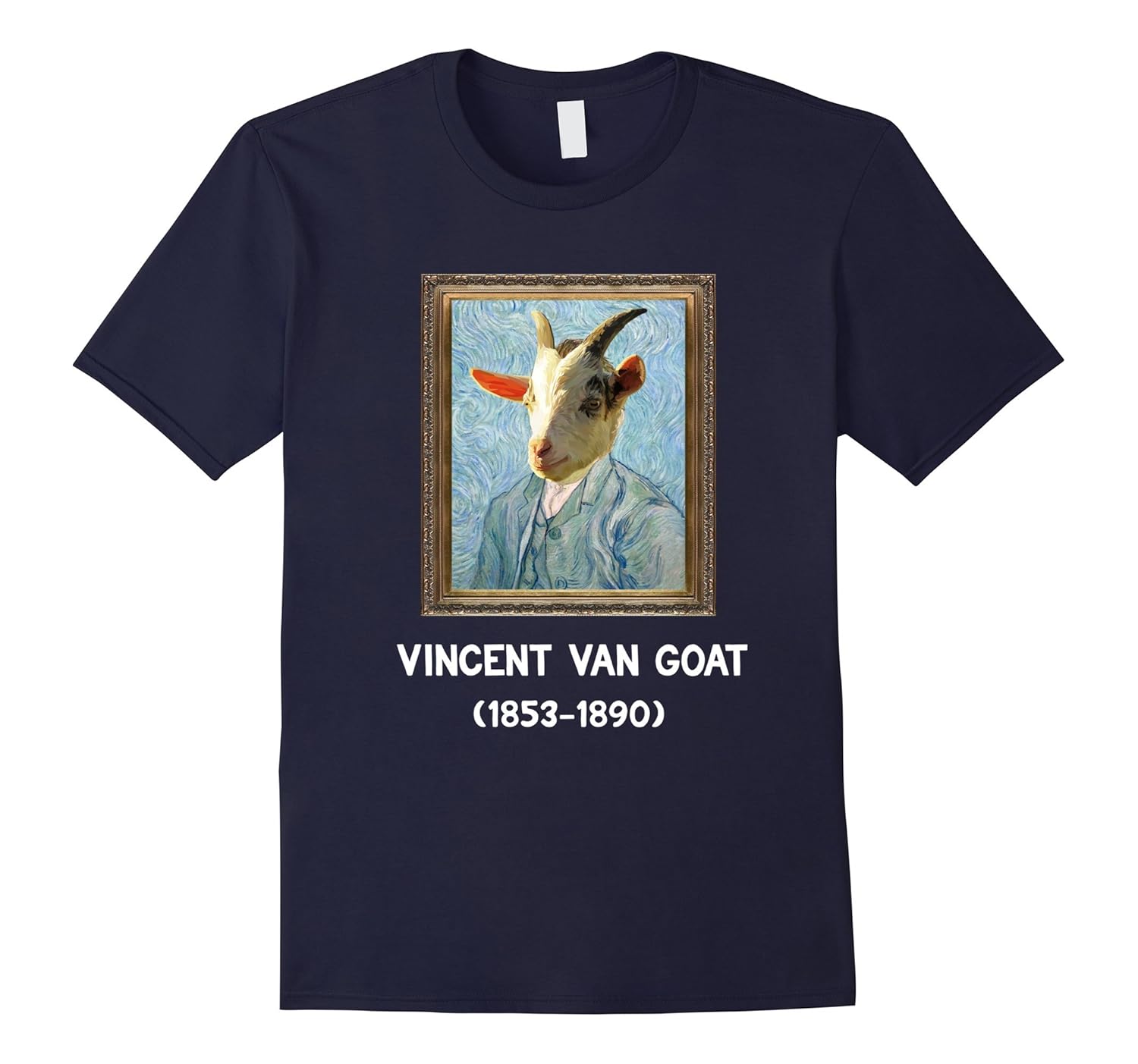 Vincent Van Goat T-Shirt Funny Art Humor Gag Artist Gift-ANZ