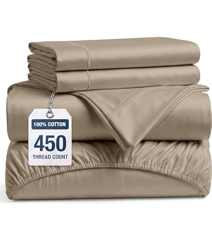 Veratex King Pillowcase – 350 TC 100% Cotton Sateen, Pale Yellow, 20x40 Inches