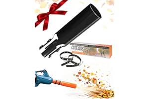 Cyclone2x Blower Attachment Supercharge Your Blower, 2nd Generation Cyclone2x Leaf Blower Air Booster 2X, Leaf Blower for Lb615/765 & 2-4 Inches Circular Nozzle, Instantly Boosts Airflow(Black-1PCS)