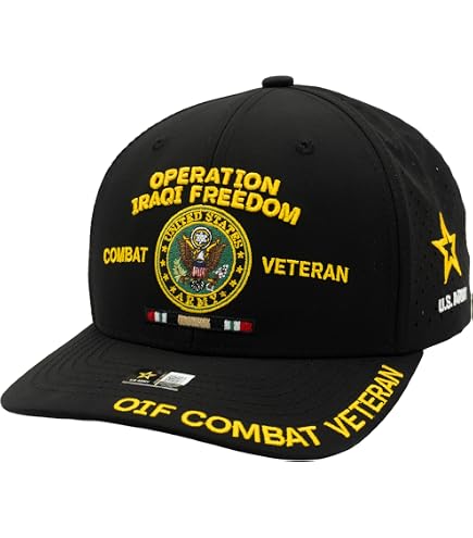 JM Warriors Desert Storm Veteran Hat for Men Officially Licensed