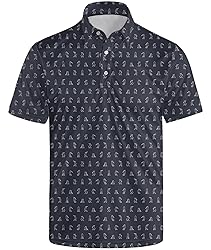Anhlfyu Golf Polo Shirts for Men Moisture Wicking