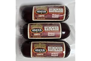 OHIO TRADING Armour 1877 Hickory Smoked Summer Sausage, 16 oz Sticks (3 Pack)