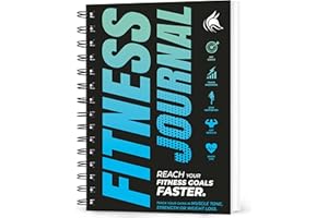 Clever Fox Fitness Journal Workout Log Book - Daily Fitness Planner Workout Journal for Women and Men. Spiral-Bound, Laminated Cover, Thick Pages, A5 (Ocean Blue)
