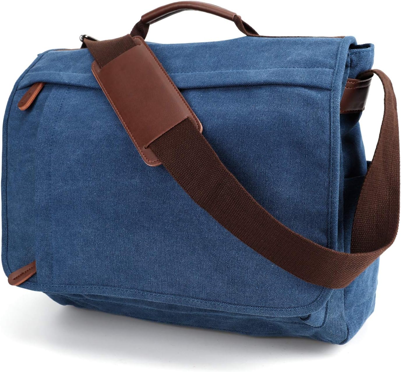 YANGYANJING Unisex Casual Computer Messenger Bag Water-Resistance Canvas Satchel Shoulder Bag 15.6 Inch Laptop for Travel Work College