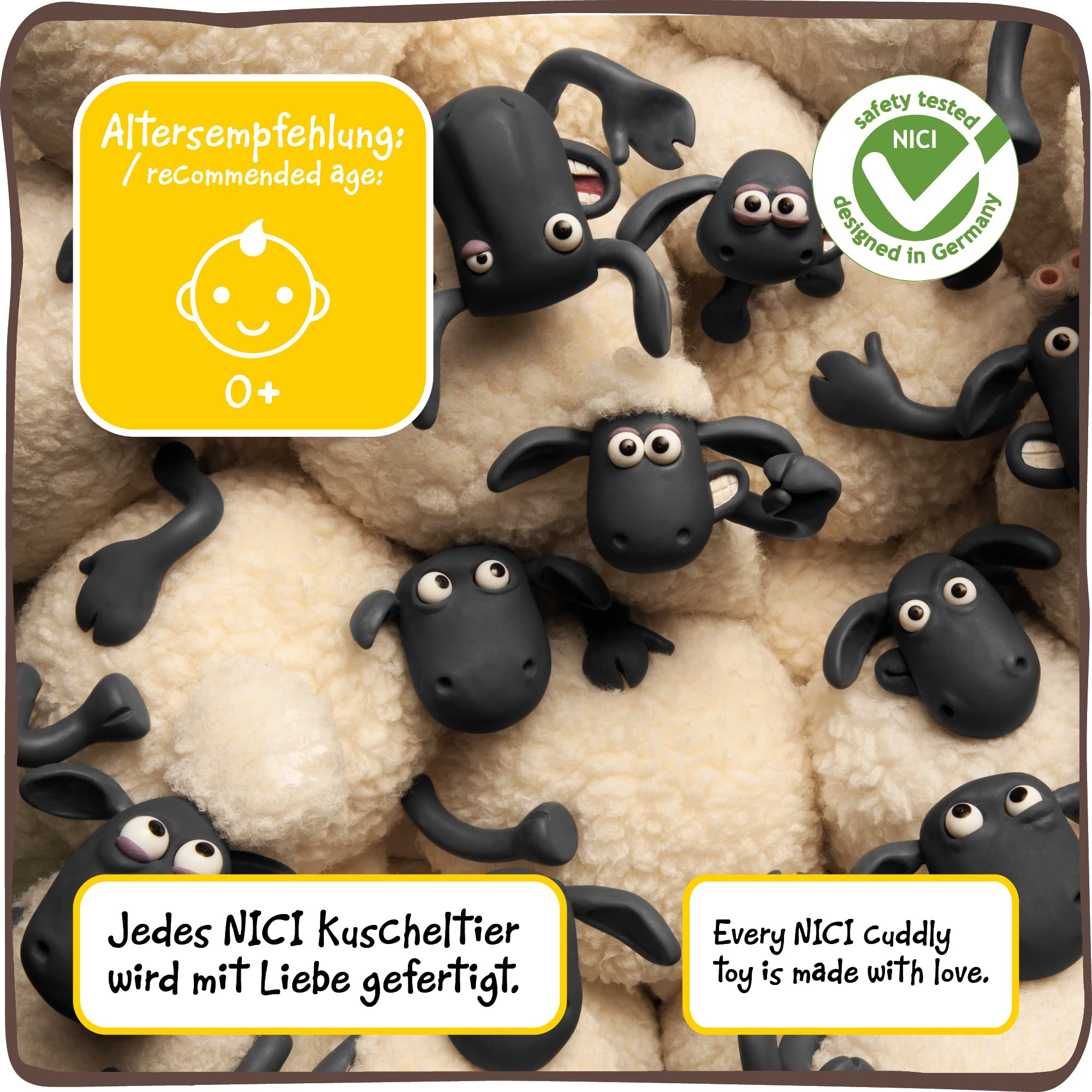 NICI Kuscheltier Shirley das Schaf 30 cm – Schaf Plüschtier für Mädchen, Jungen & Babys – Flauschiges Stofftier Schaf zum Spielen, Sammeln & Kuscheln – Gemütliches Schmusetier 4