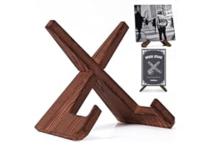 AOFURE Now Playing Vinyl Record Stand, Single Wood Vinyl Record Display, 1 Second Assemble Now Spinning Stands, LP Player Accessories, Wooden Album Stand, Plate Holders for Displaying, Gifts for Record Lover